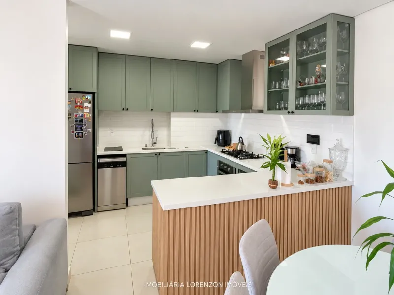 Apartamento 1Suíte + 1 dormitório à venda no Centro, Chapecó SC, mobiliado com vista livre