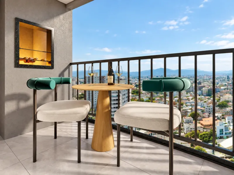 Apartamento suíte mais 1 à venda no Jardim Itália, Chapecó SC, com piscina aquecida