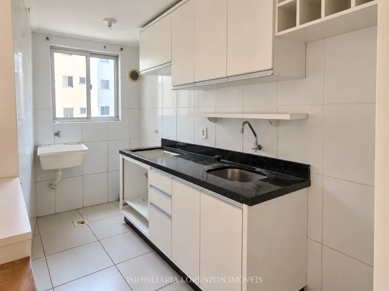 Apartamento de 2 quartos à venda Residenicial DONA GENI, Chapecó SC, com ambientes mobiliados no pavimento térreo