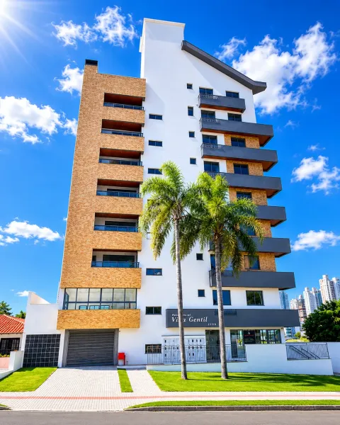 Suíte + 2 Quartos e 2 Vagas no Presidente Médici em Chapecó - Res. Villa Gentil