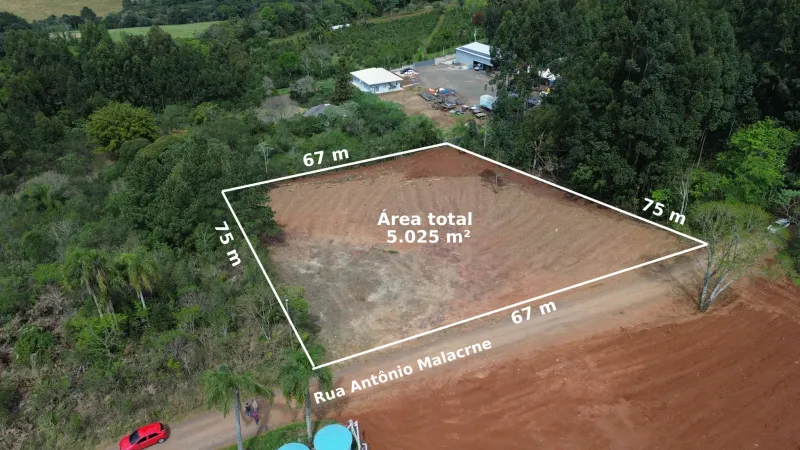 TERRENO COM 5.025M² NO BAIRRO INDUSTRIAL DAVIDE ZORZI - 500 METROS DA BR-153