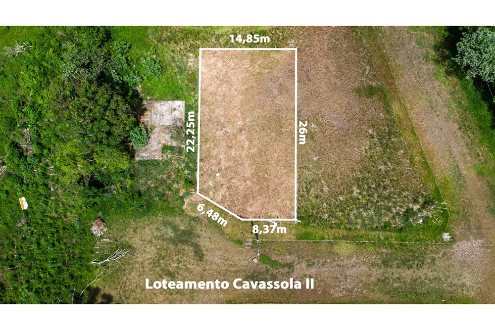 Terreno de 365m2 plano no Loteamento Cavassola II - Paiol Grande