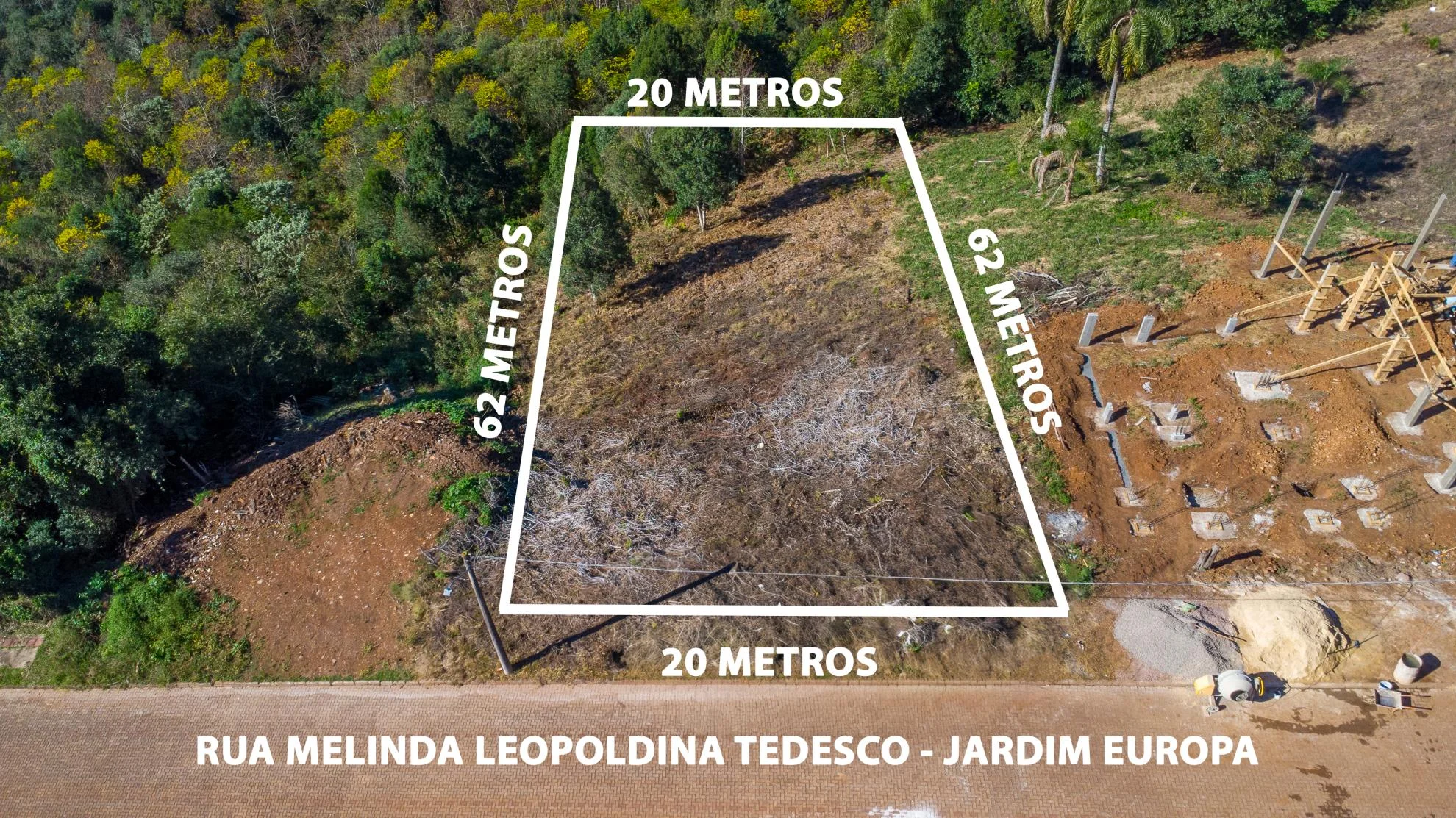 TERRENO DE 1.240 M2 NO LOTEAMENTO JARDIM EUROPA – ERECHIM/RS